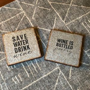 14”x 14” Home Decor Signs (Set of Two)